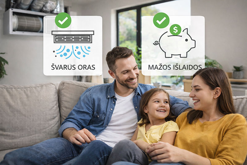 Švarus oras - mažos išlaidos