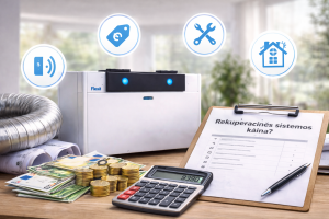 Kiek kainuoja Flexit rekuperacinė sistema su montavimu?