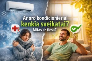 Mitas ar tiesa: ar oro kondicionieriai kenkia sveikatai?