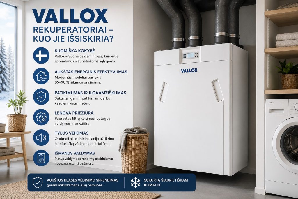 Vallox rekuperatoriai